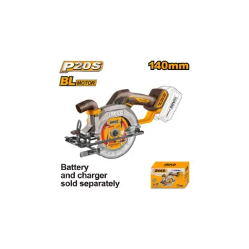 Sierra circular BL 20V 5½" en caja de carton sin bateria y sin cargador, 6300rpm