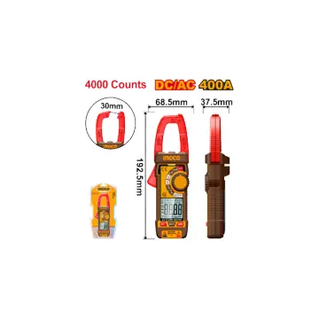 Pinza amperimetrica ac/dc 400a