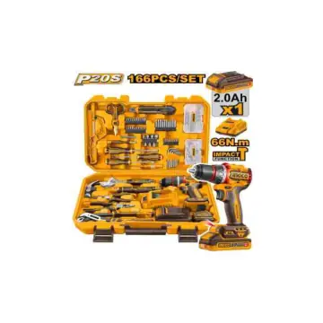 Kit de 166 piezas en maletin plastico c/taladro 66n